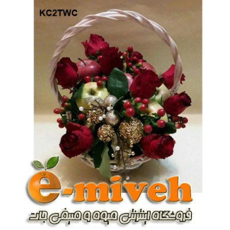 سبد سیب گل آرایی شده